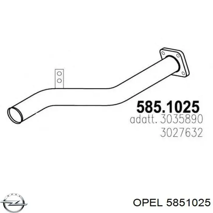 5851025 Opel válvula egr