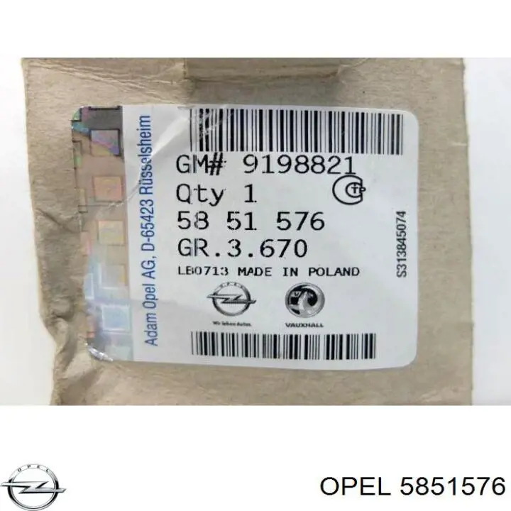 5851576 Opel egr