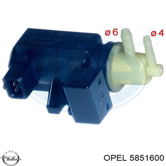5851600 Opel transmisor de presion de carga (solenoide)