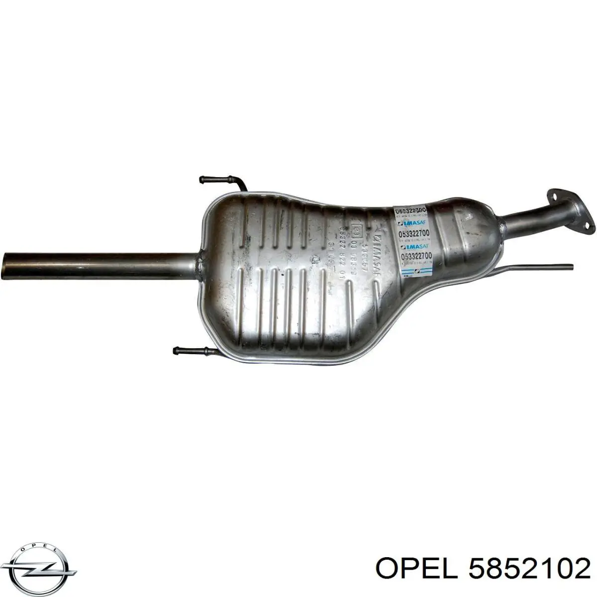 5852102 Opel silenciador posterior