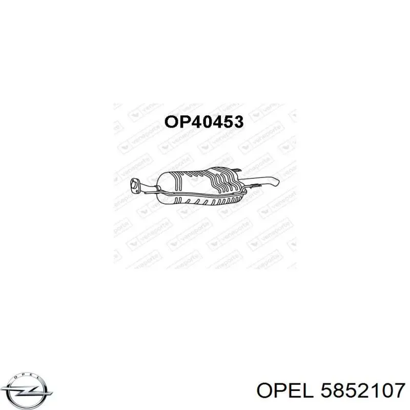 Comprar 5852107 Opel Silenciador trasero