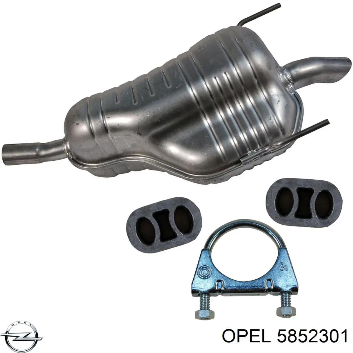 Silenciador trasero Opel 5852301 precio, desde 100,60 EUR