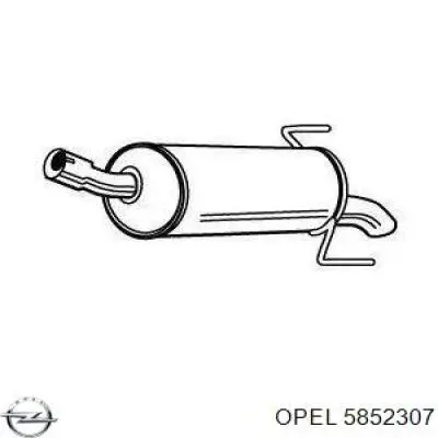 Comprar 5852307 Opel Silenciador trasero