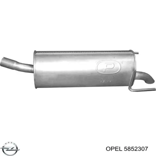 5852307 Opel silenciador posterior