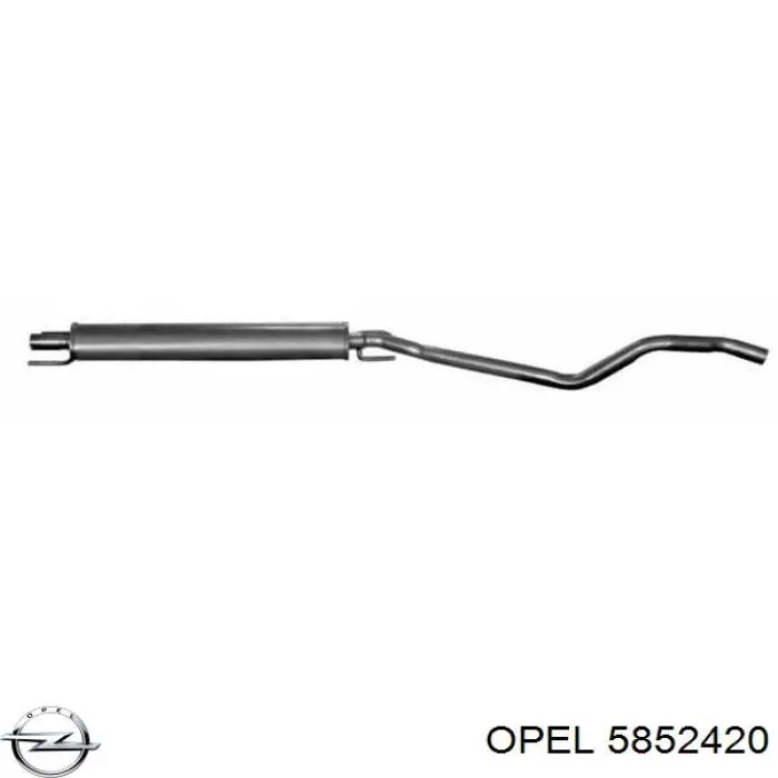 Comprar 5852420 Opel Silenciador central