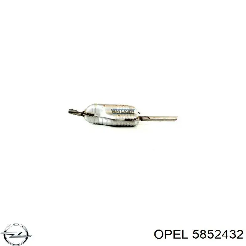 5852432 Opel silenciador posterior