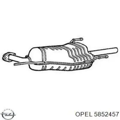 5852457 Opel silenciador posterior