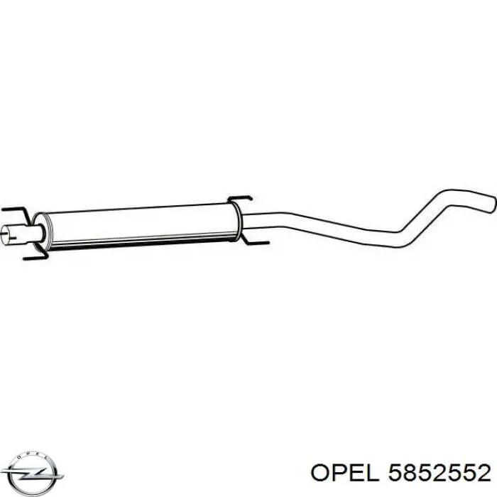 Comprar 5852552 Opel Silenciador central