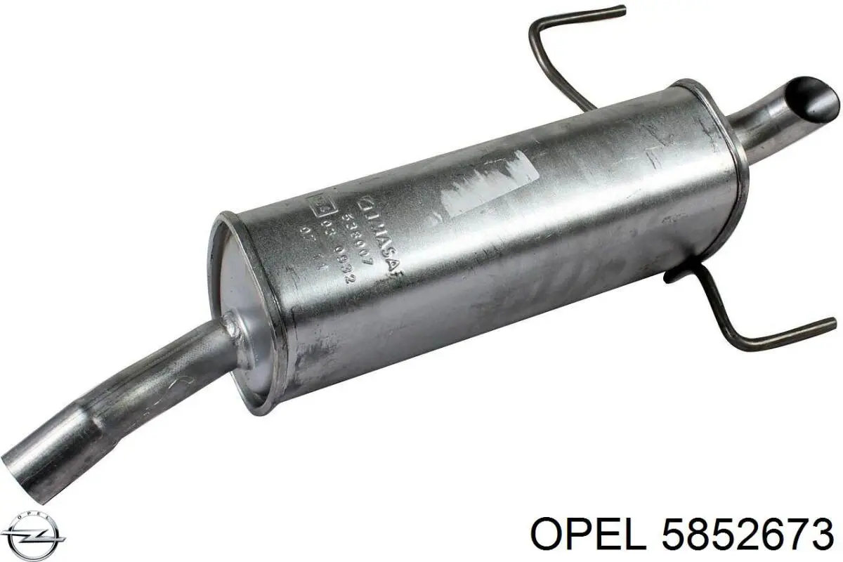 5852673 Opel silenciador del medio