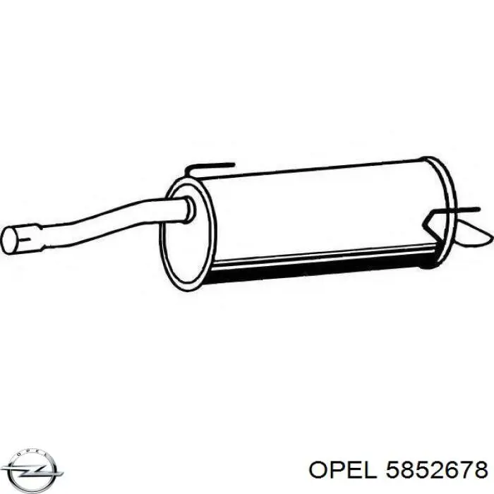 5852678 Opel silenciador posterior