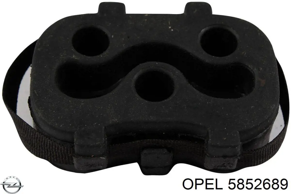 Silenciador trasero 5852689 Opel