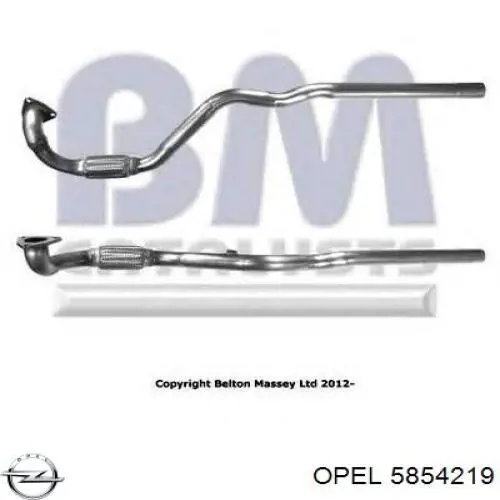 Silenciador, sección delantera Opel 5854219 precio, desde 87,66 EUR