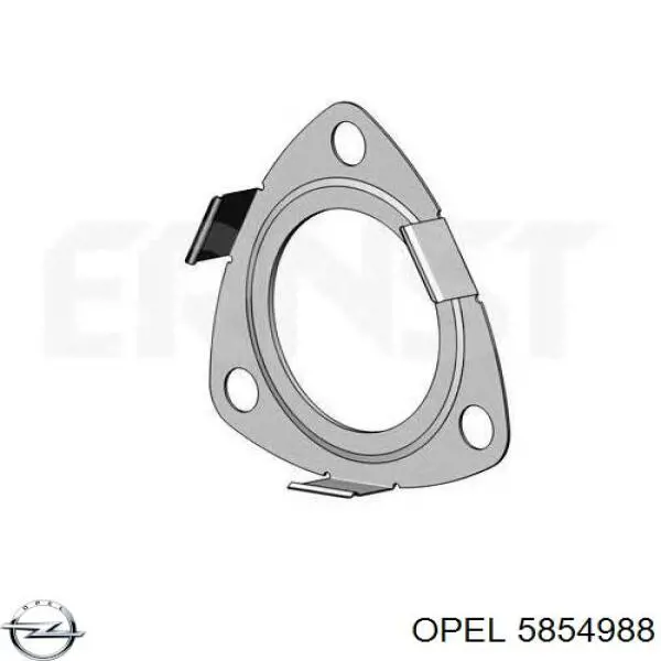 5854988 Opel junta, tubo de escape silenciador