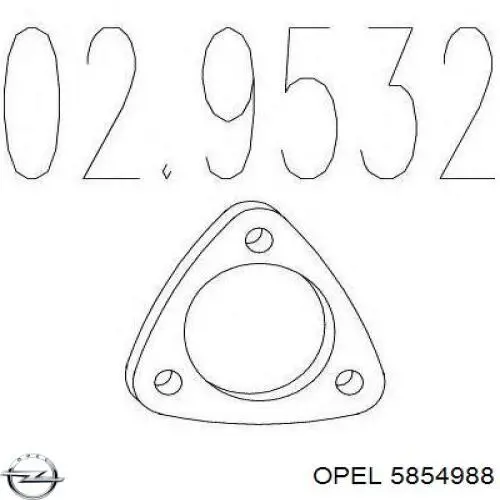Comprar 5854988 Opel Junta de escape