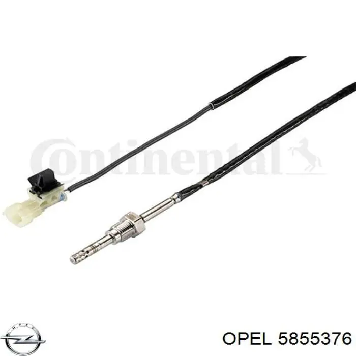 5855376 Opel sensor de temperatura, gas de escape, después de filtro hollín/partículas