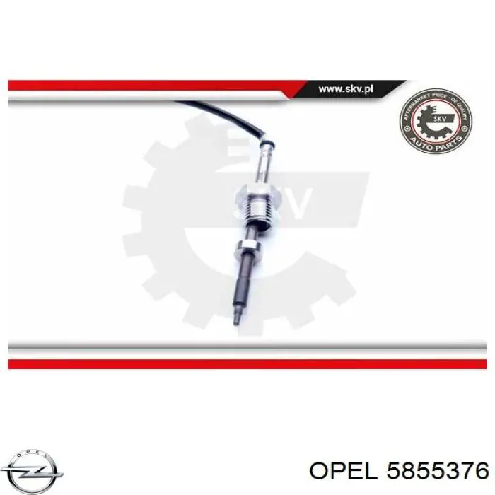 Comprar 5855376 Opel Sensor de temperatura de gases de escape después del filtro de partículas