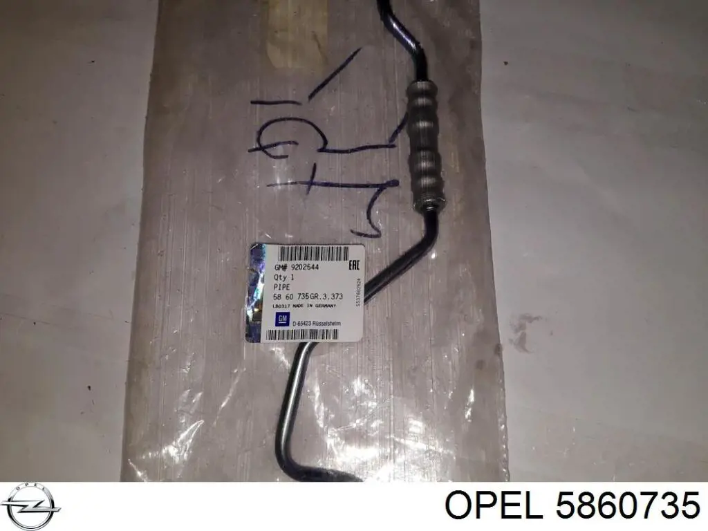 Comprar 5860735 Opel Tubo de suministro de aceite a la turbina