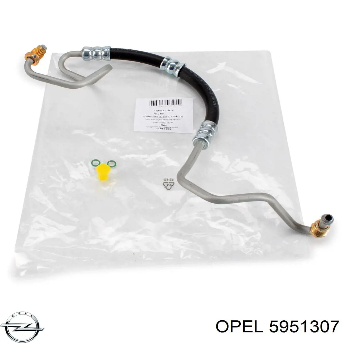 5951307 Opel manguera de alta presion de direccion, hidráulica