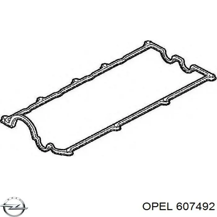 607492 Opel junta de la tapa de válvulas del motor