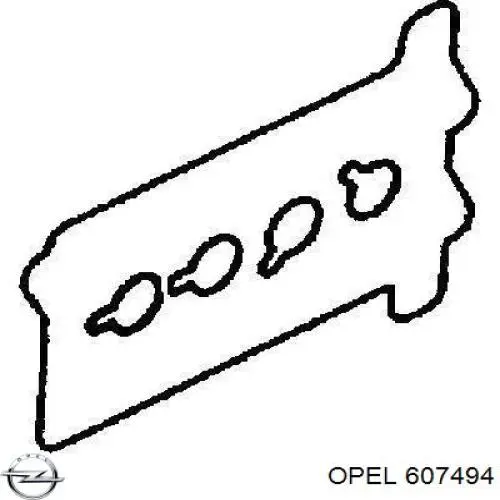 607494 Opel juego de juntas, tapa de culata de cilindro, anillo de junta