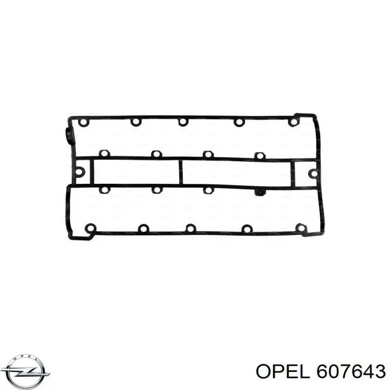 607643 Opel junta de la tapa de válvulas del motor
