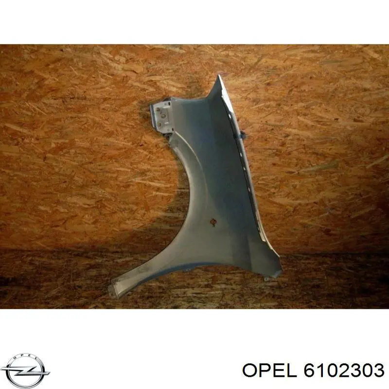 6102364 Opel guardabarros delantero derecho