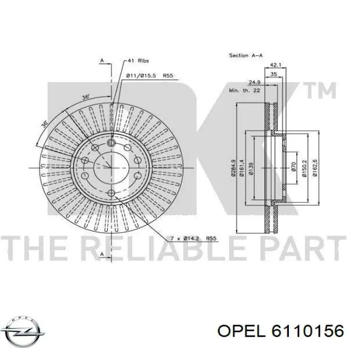  6110156 Opel