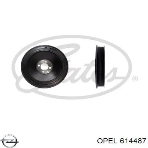 614487 Opel polea de cigüeñal