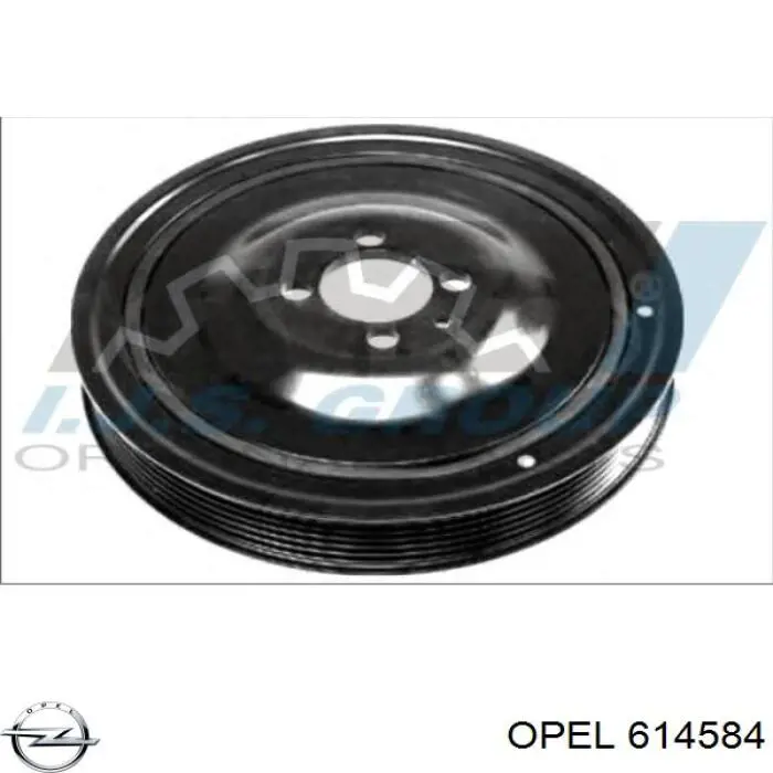 614584 Opel polea de cigüeñal
