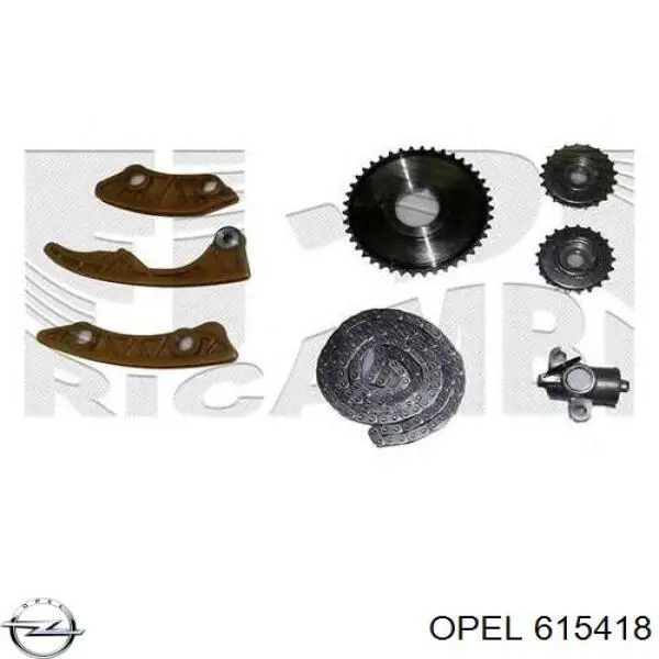 615418 Opel cadena de distribución, eje de balanceo