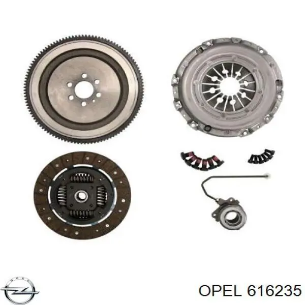 616235 Opel volante de motor