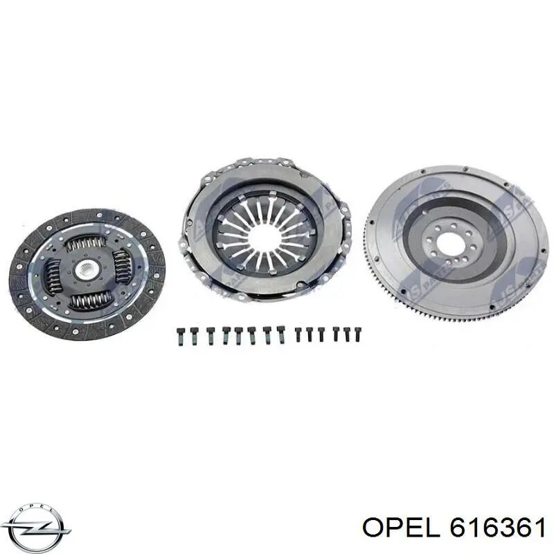616361 Opel volante de motor