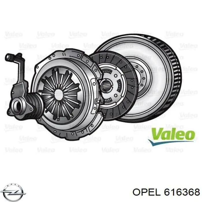 616368 Opel volante de motor