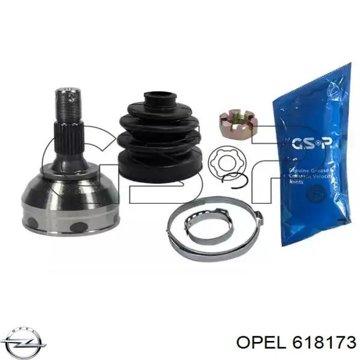618173 Opel juego de cojinetes de cigüeñal, cota de reparación +0,25 mm