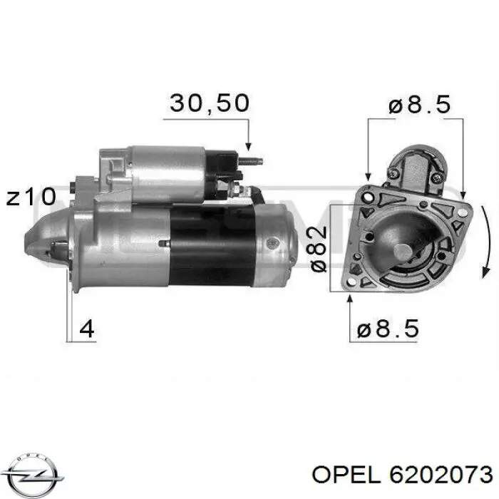 Comprar 6202073 Opel Motores de arranque