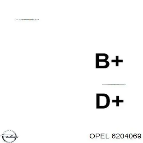 6204069 Opel alternador