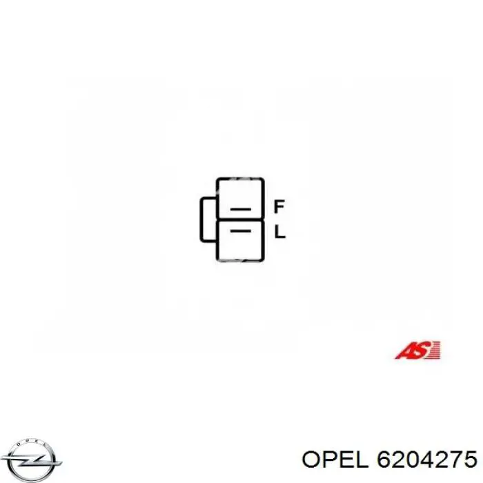 6204275 Opel Alternador de coche