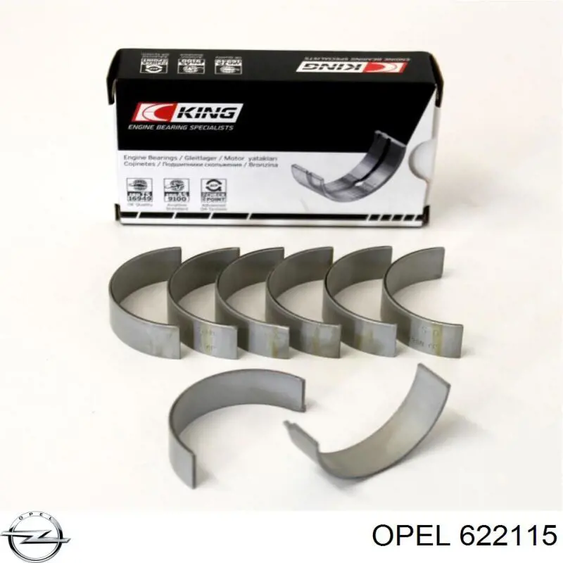 Juego de cojinetes de biela, estándar (STD) Opel 622115 precio, desde 25,80 EUR