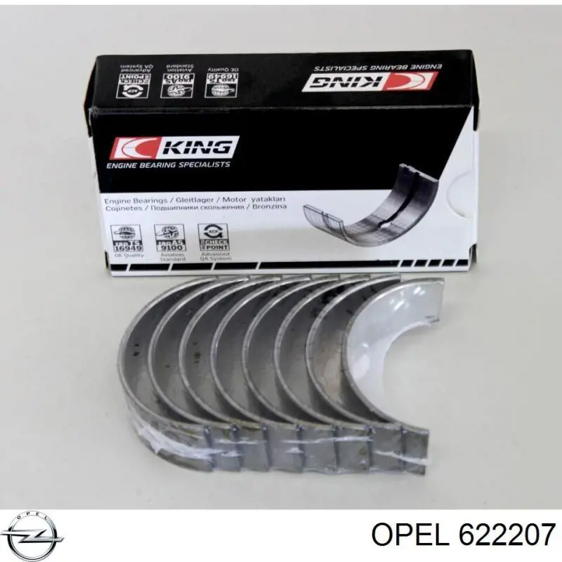 Juego de cojinetes de biela, cota de reparación +0,50 mm para Opel Vectra 