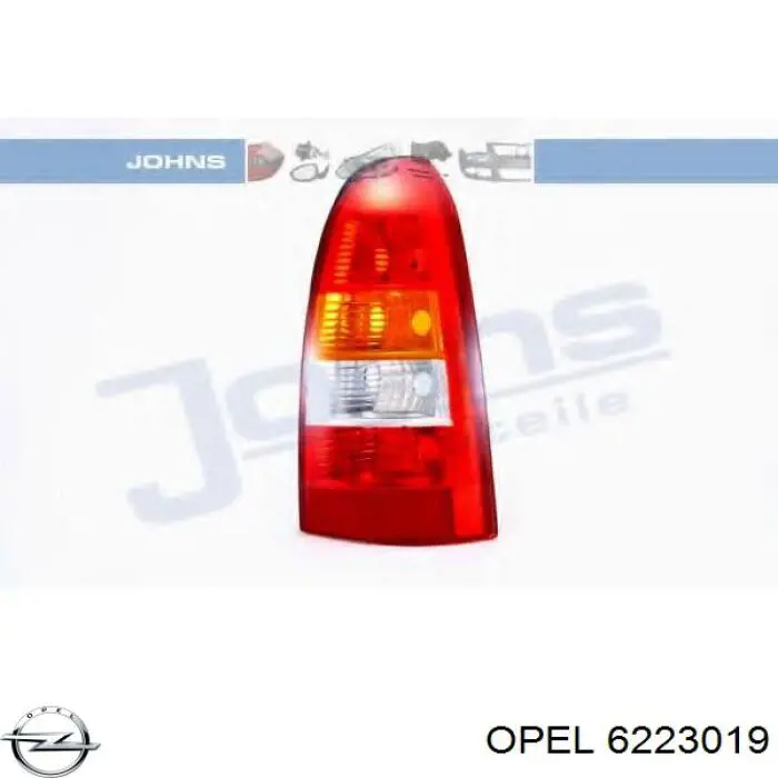 6223019 Opel piloto posterior derecho