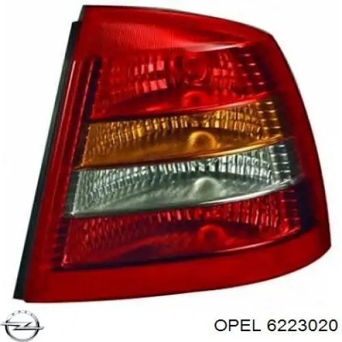 6223020 Opel piloto posterior derecho