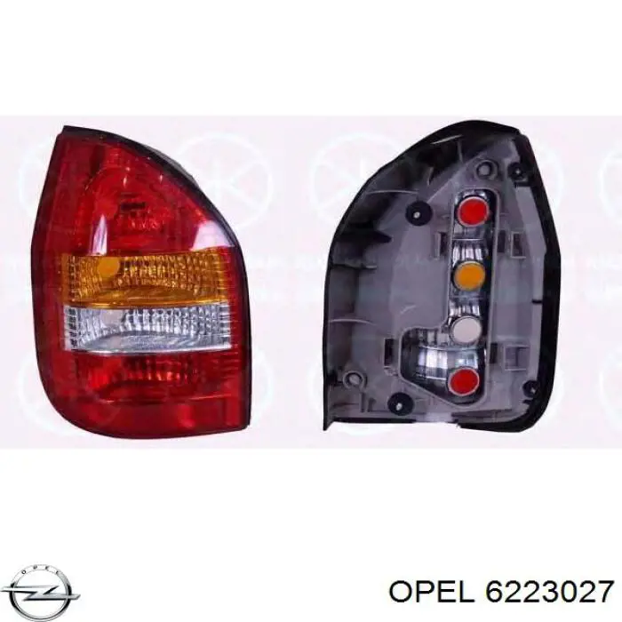 Piloto trasero izquierdo Opel 6223027 precio, desde 54,90 EUR
