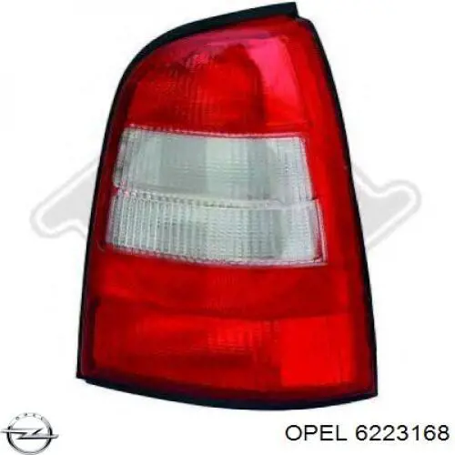 6223168 Opel piloto posterior derecho