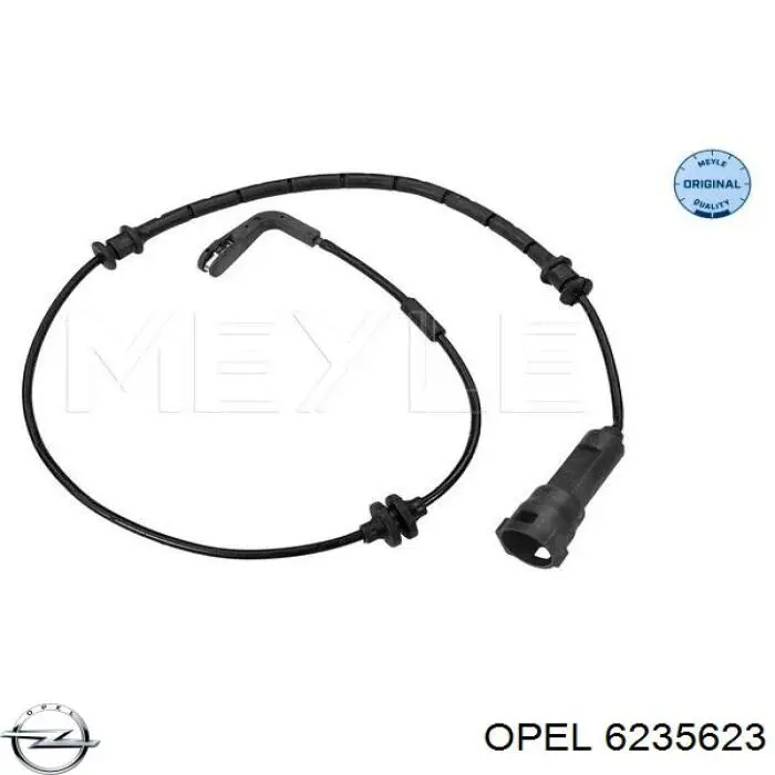 6235623 Opel contacto de aviso, desgaste de los frenos
