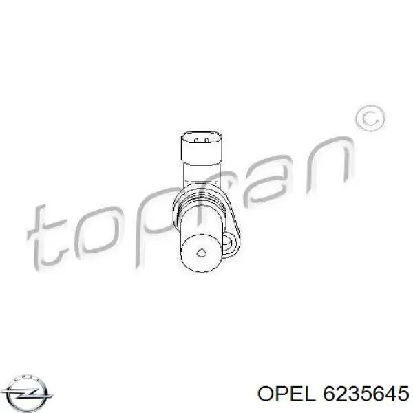 6235645 Opel sensor de cigüeñal