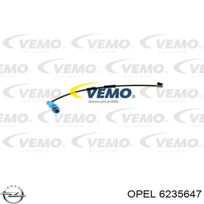 Sensor de desgaste de las pastillas de freno delanteras Opel 6235647 precio, desde 6,28 EUR