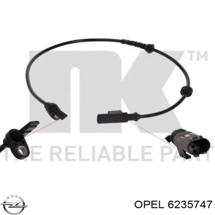 6235747 Opel sensor abs trasero