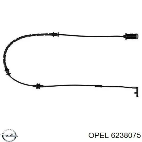 6238075 Opel contacto de aviso, desgaste de los frenos