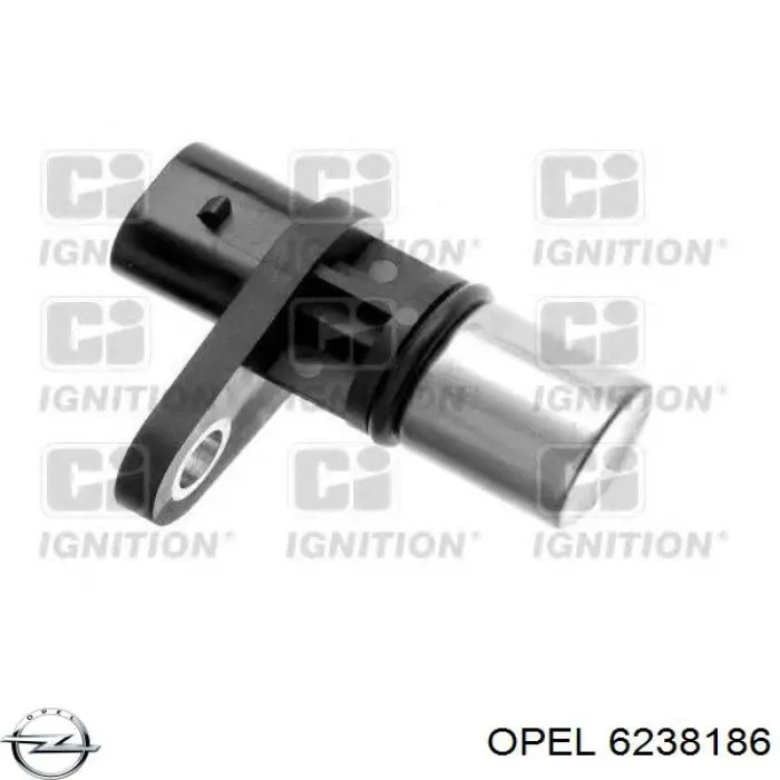 6238186 Opel sensor de posición del cigüeñal
