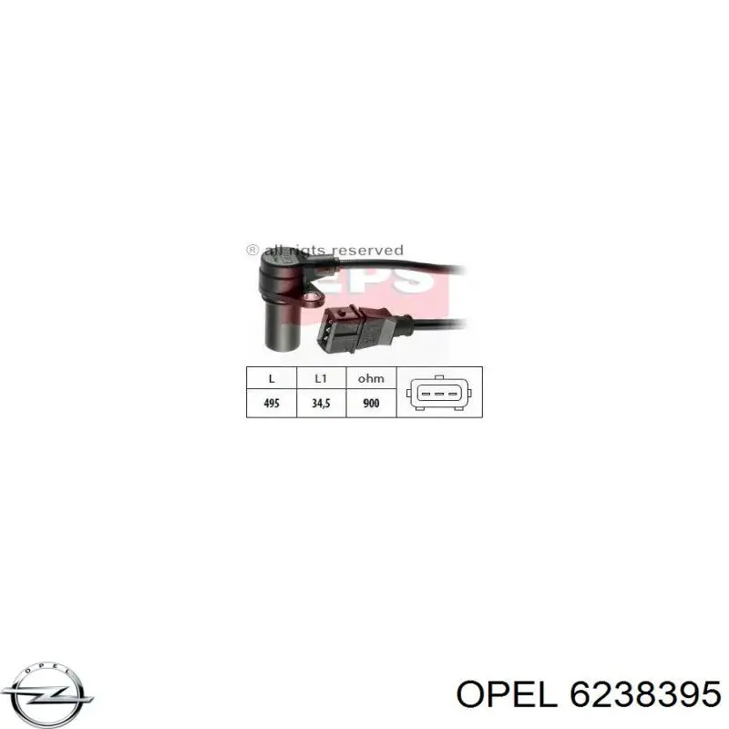 Comprar 6238395 Opel Sensor de cigüeñal